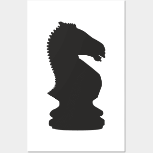 Black Knight Chess Piece Posters and Art